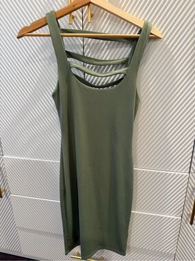 Topshop Ribbed Strappy-Back Mini Dress NWOT